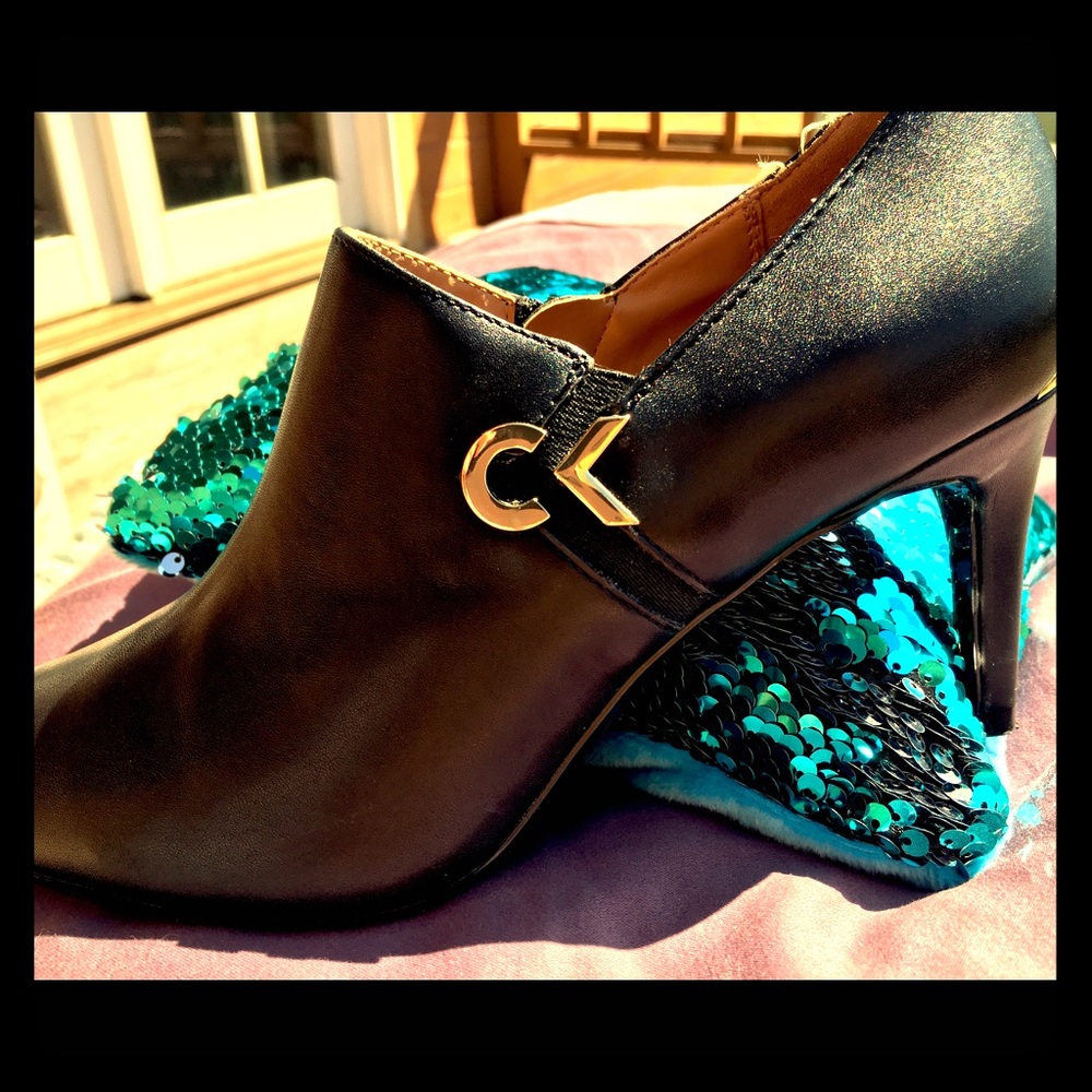 CK Black Booties w/ Zipper